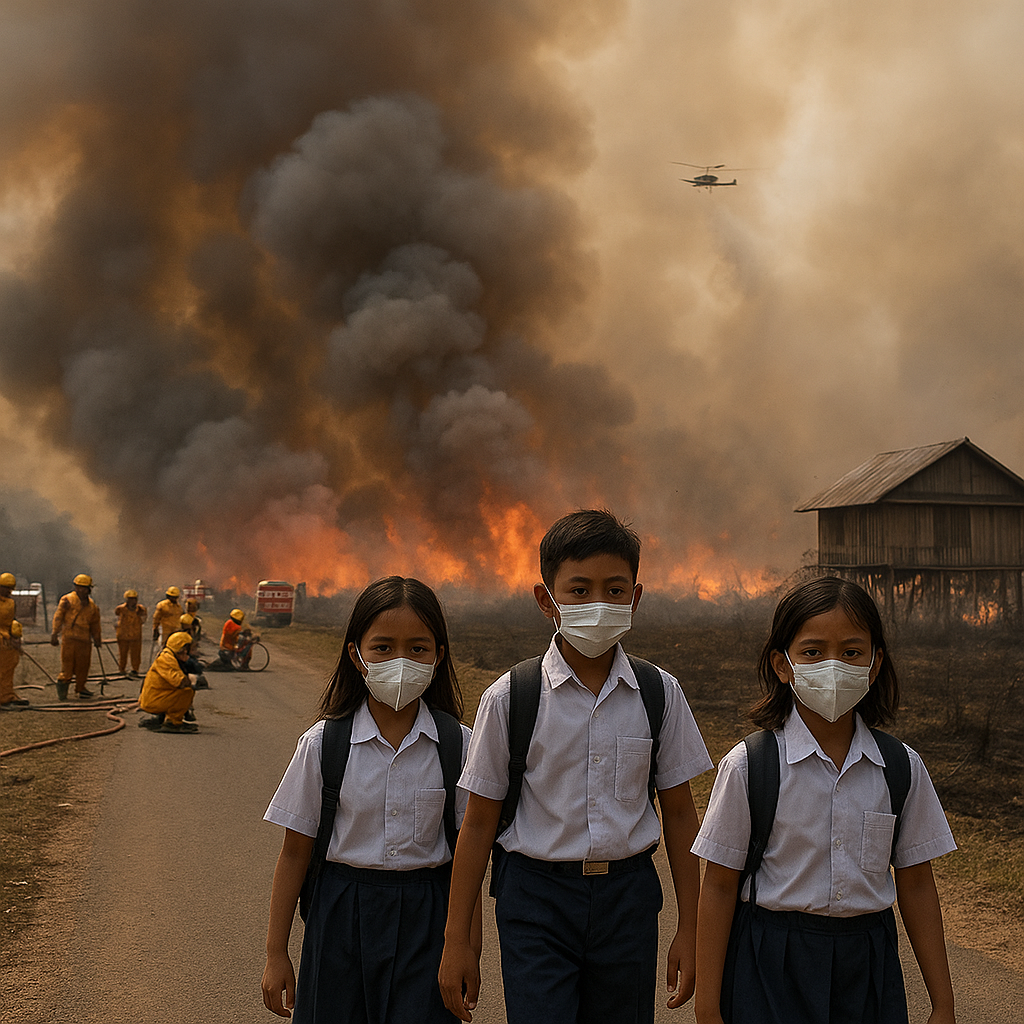 Kebakaran Hutan di Kalimantan Tengah Meluas, Tiga Kecamatan Terdampak Asap Tebal
