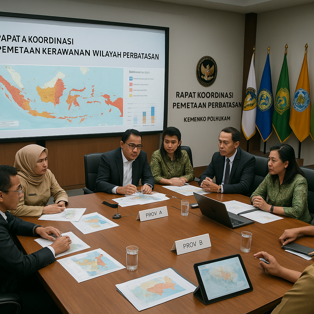 Kemenko Polhukam Gelar Rapat Koordinasi Pemetaan Kerawanan Wilayah Perbatasan dengan 5 Pemda