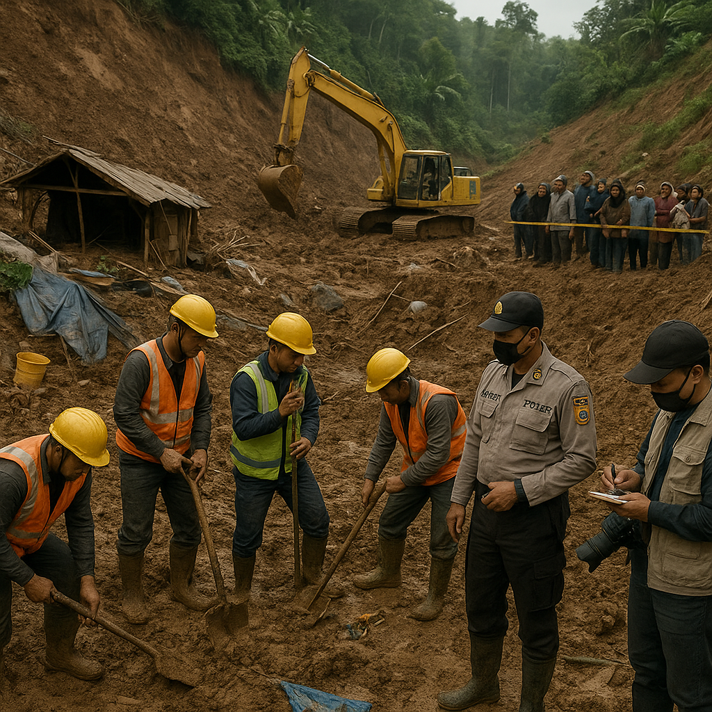 Kronologi Longsor Tambang Emas Ilegal di Sijunjung yang Tewaskan 9 Orang