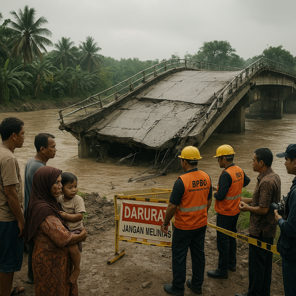 Tarik-Ulur Perbaikan Jembatan Anduring di Padang Pariaman Ancam Nyawa 20 Ribu Warga