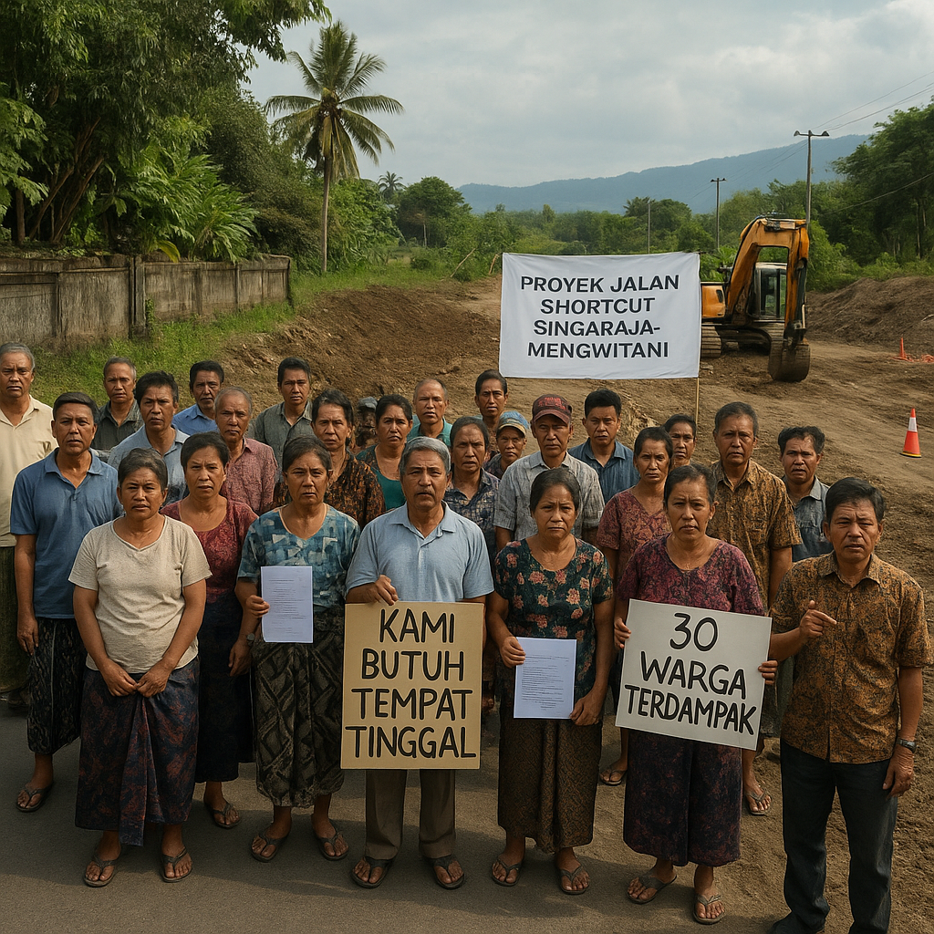 30 Warga Terdampak Shortcut Singaraja-Mengwitani Minta Tempat Tinggal