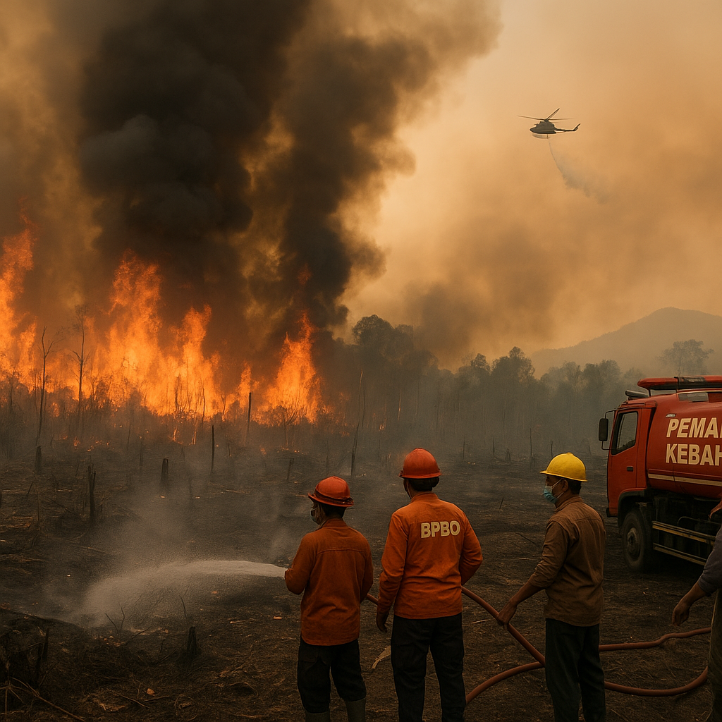 Kebakaran Hutan di Kabupaten Bengkulu Tengah Meluas, 200 Hektar Terbakar