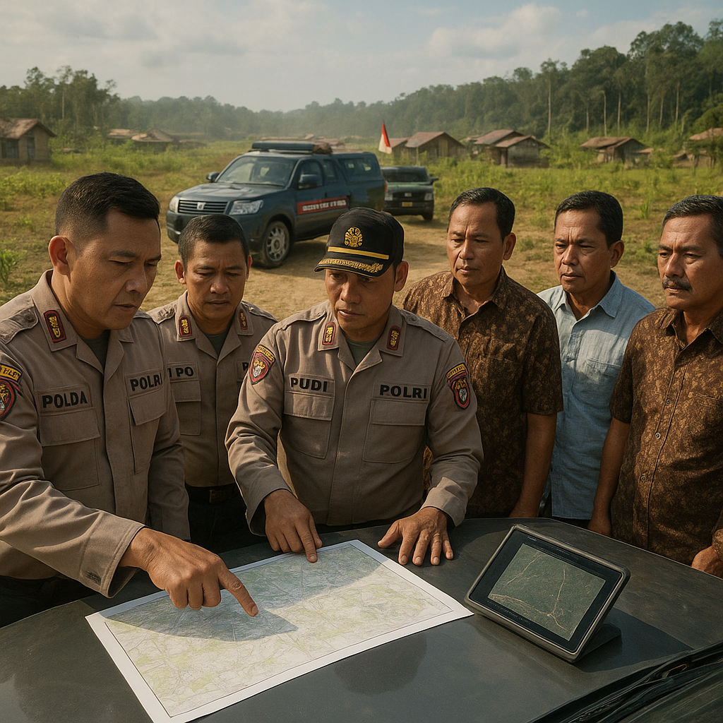 Polda Kalimantan Tengah Gelar Operasi Gabungan di Wilayah Transmigrasi untuk Preventif Konflik Sosial