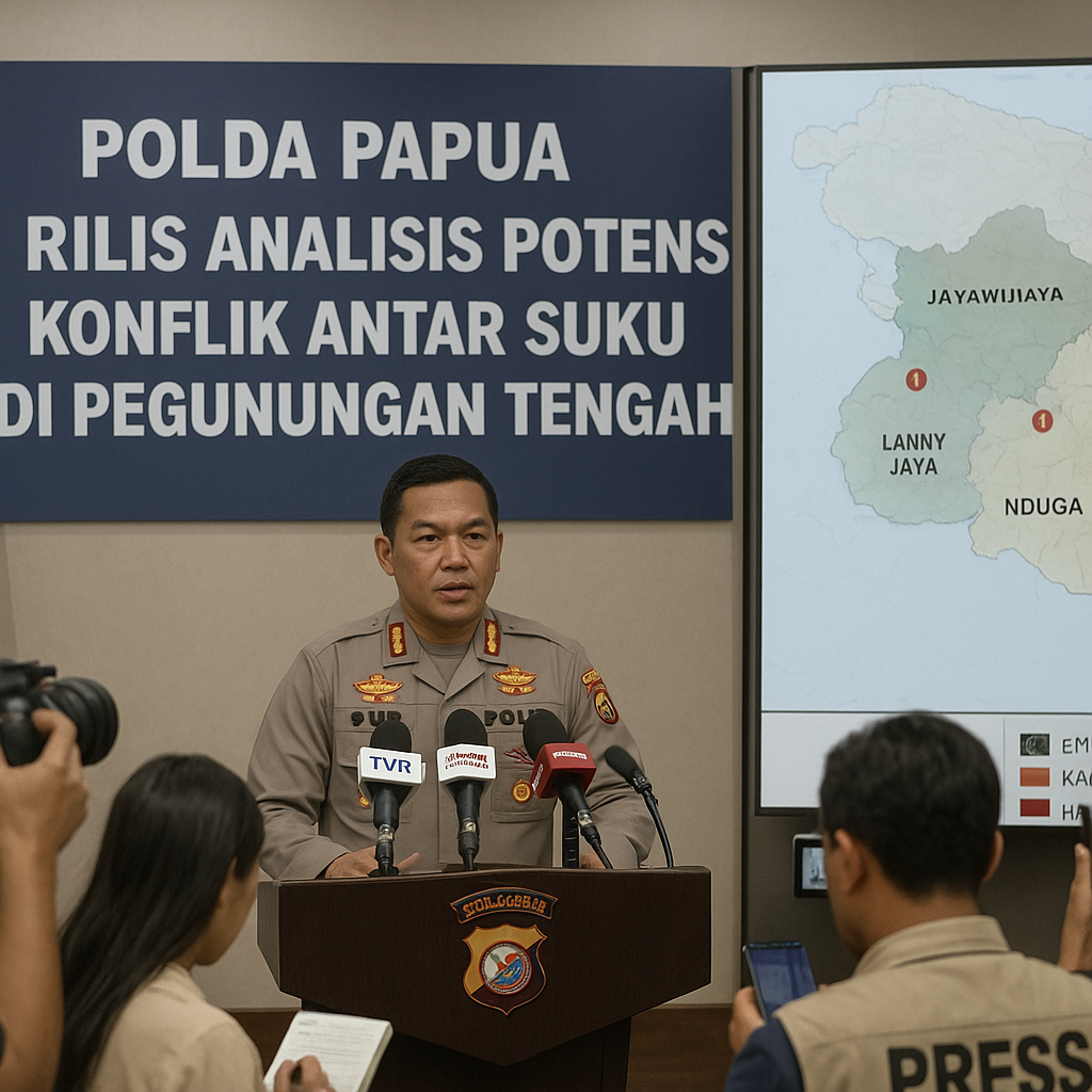 Polda Papua Rilis Analisis Potensi Konflik Antar Suku di Pegunungan Tengah