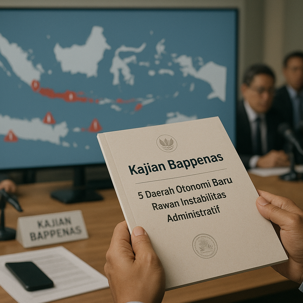 Kajian Bappenas: 5 Daerah Otonomi Baru Rawan Instabilitas Administratif