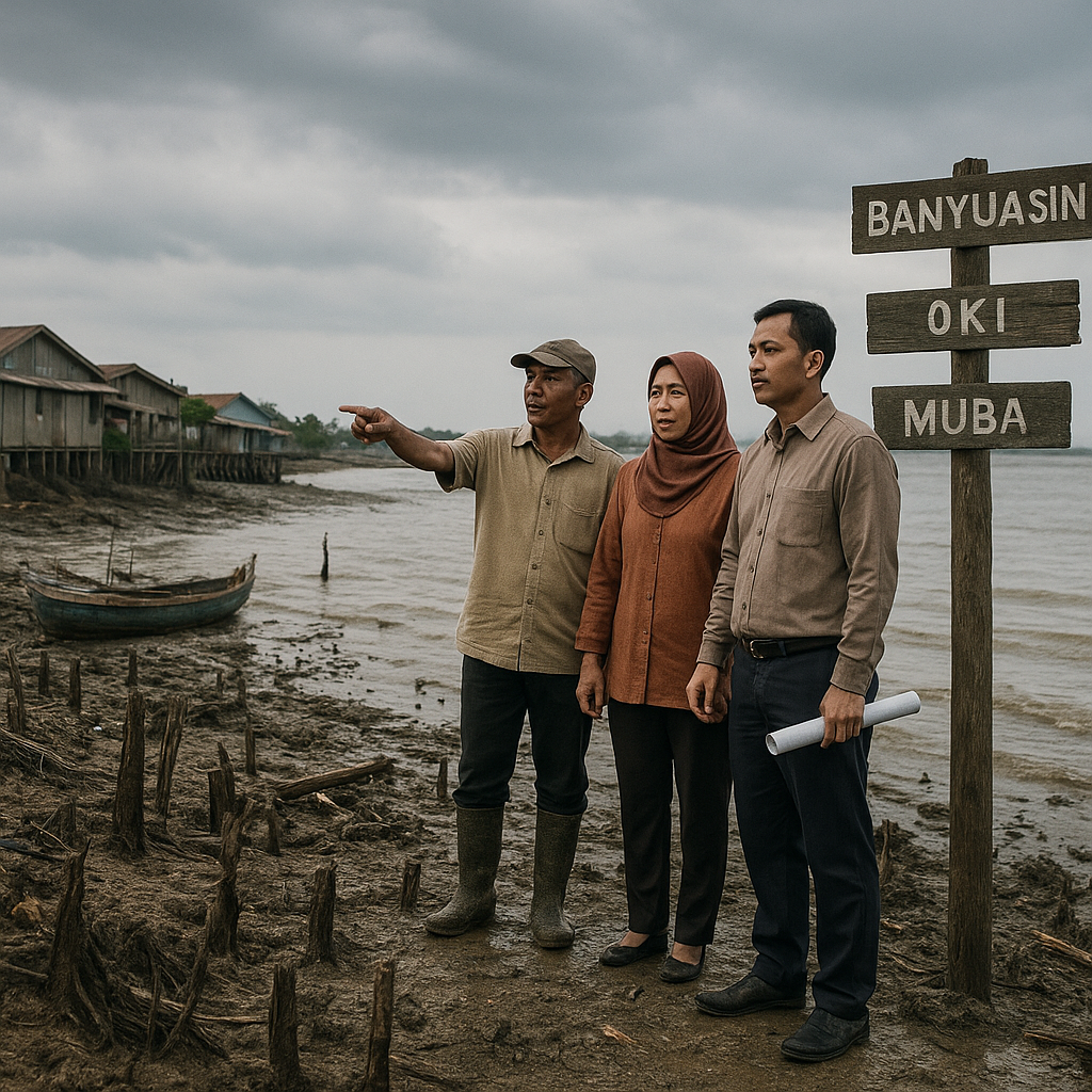 Kajian BRIN: Degradasi Mangrove Tingkatkan Risiko Bencana Pesisir di 3 Kabupaten di Sumatera Selatan
