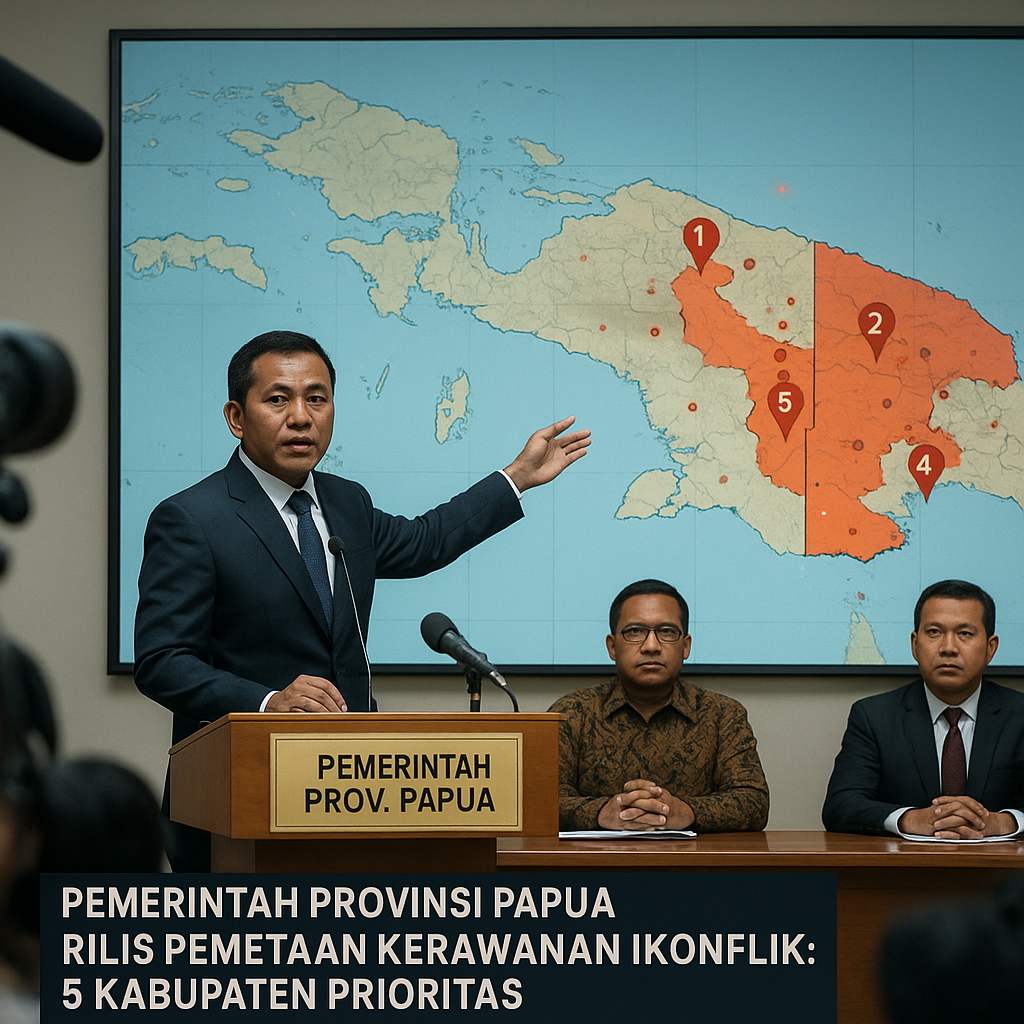Pemerintah Provinsi Papua Merilis Pemetaan Kerawanan Konflik di 5 Kabupaten