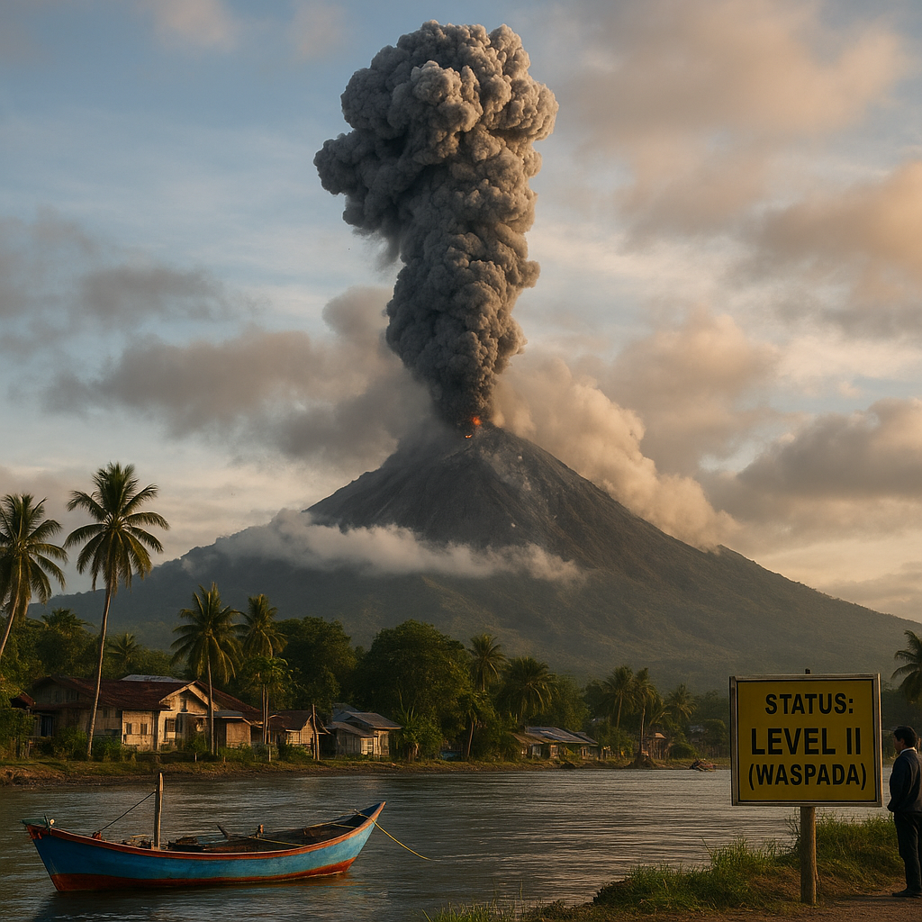 Gunung Dukono Erupsi Pagi Ini, Kolom Abu Setinggi 600 Meter