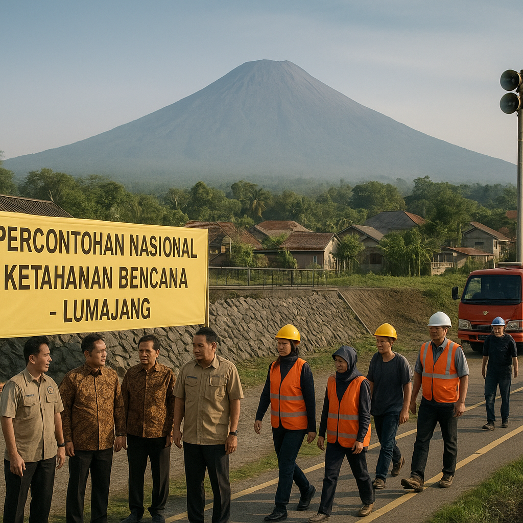 Lumajang jadi percontohan nasional ketahanan warga hadapi bencana