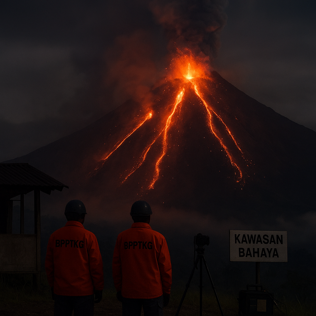Aktivitas Gunung Merapi Sabtu 23 Mei 2026: Ada 5 Kali Guguran Lava Selama 6 Jam Terakhir