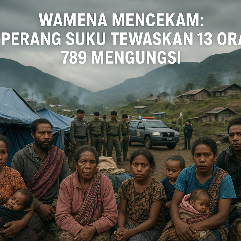 Wamena Mencekam: Perang Suku Tewaskan 13 Orang, 789 Mengungsi
