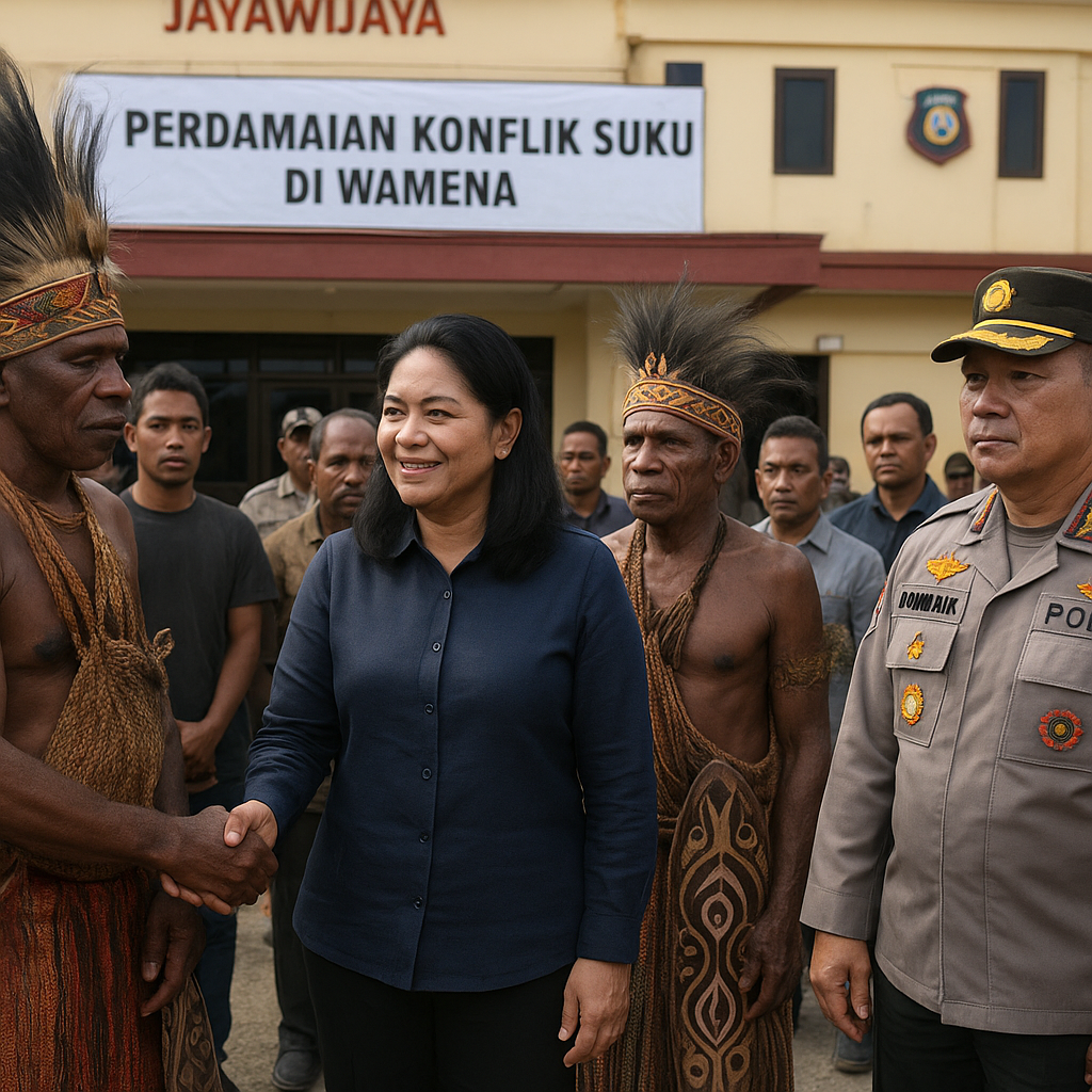 Wamendagri Ribka Haluk Kawal Langsung Perdamaian Konflik Suku di Wamena