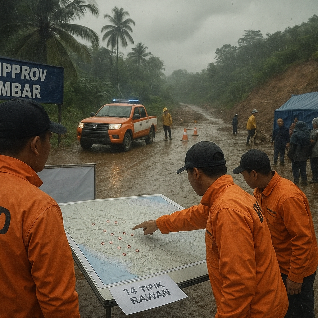 Pemprov Sumbar Siagakan 14 Titik Rawan Bencana Akibat Cuaca Ekstrem