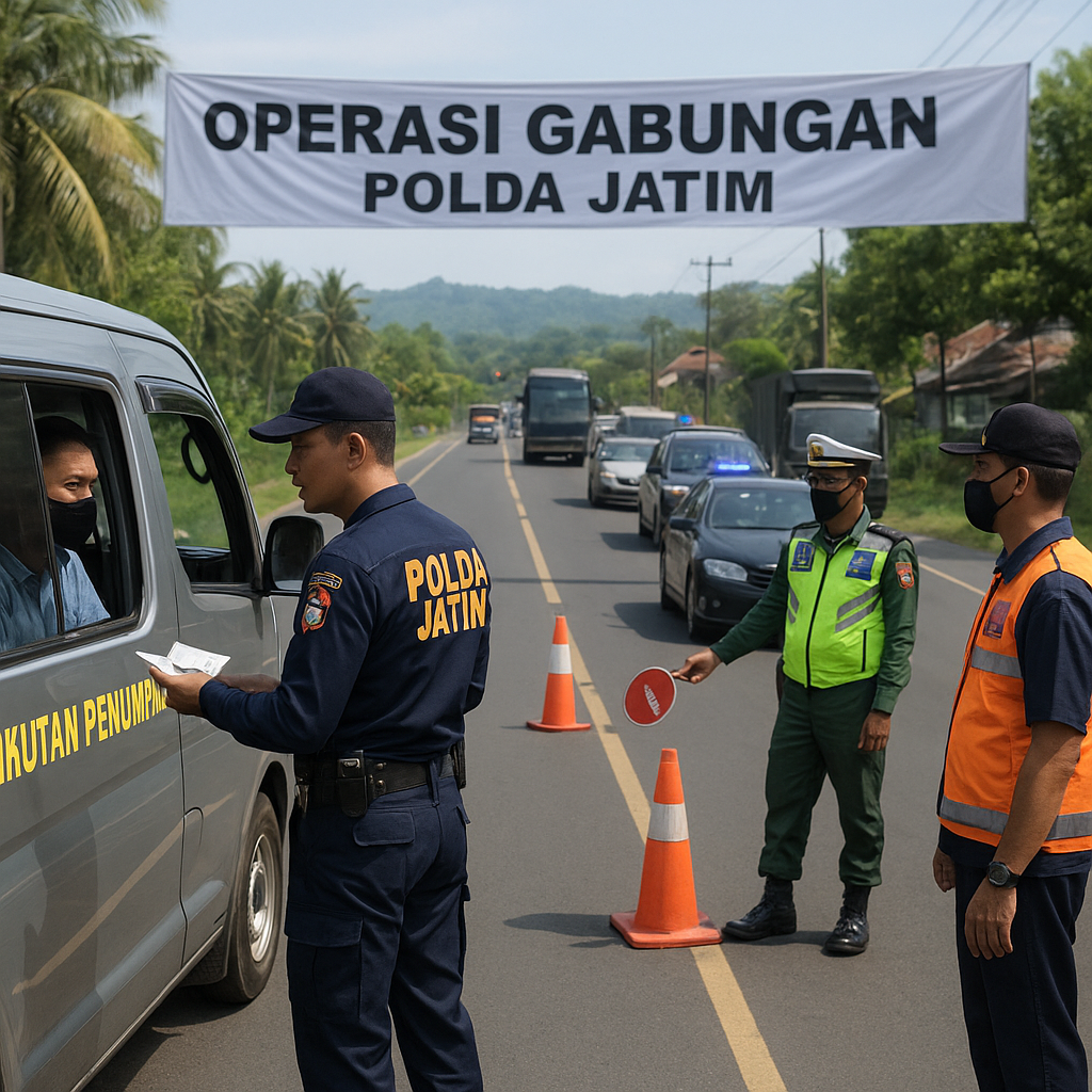 Polda Jatim Gelar Operasi Gabungan di Jalur Mudik untuk Antisipasi Kerawanan