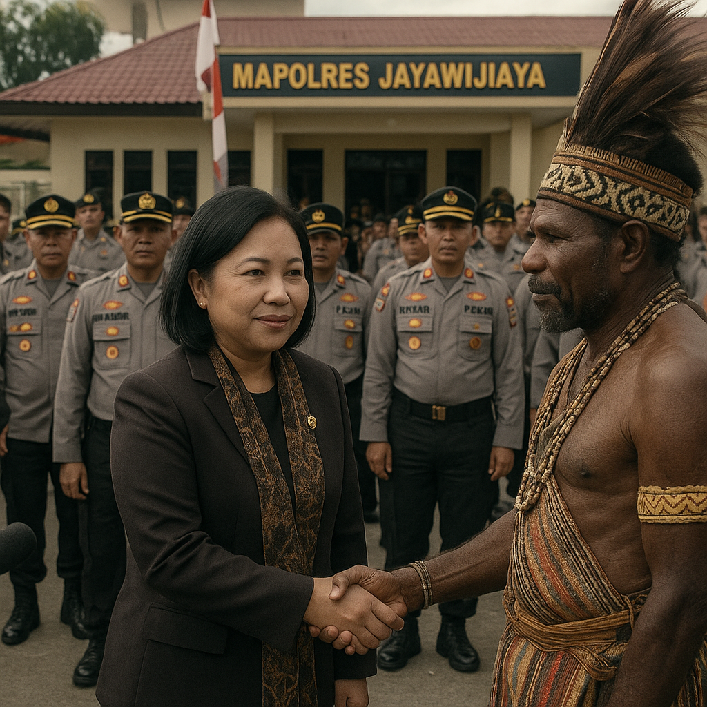 Wamendagri Ribka Haluk Kawal Langsung Perdamaian Perang Suku di Wamena