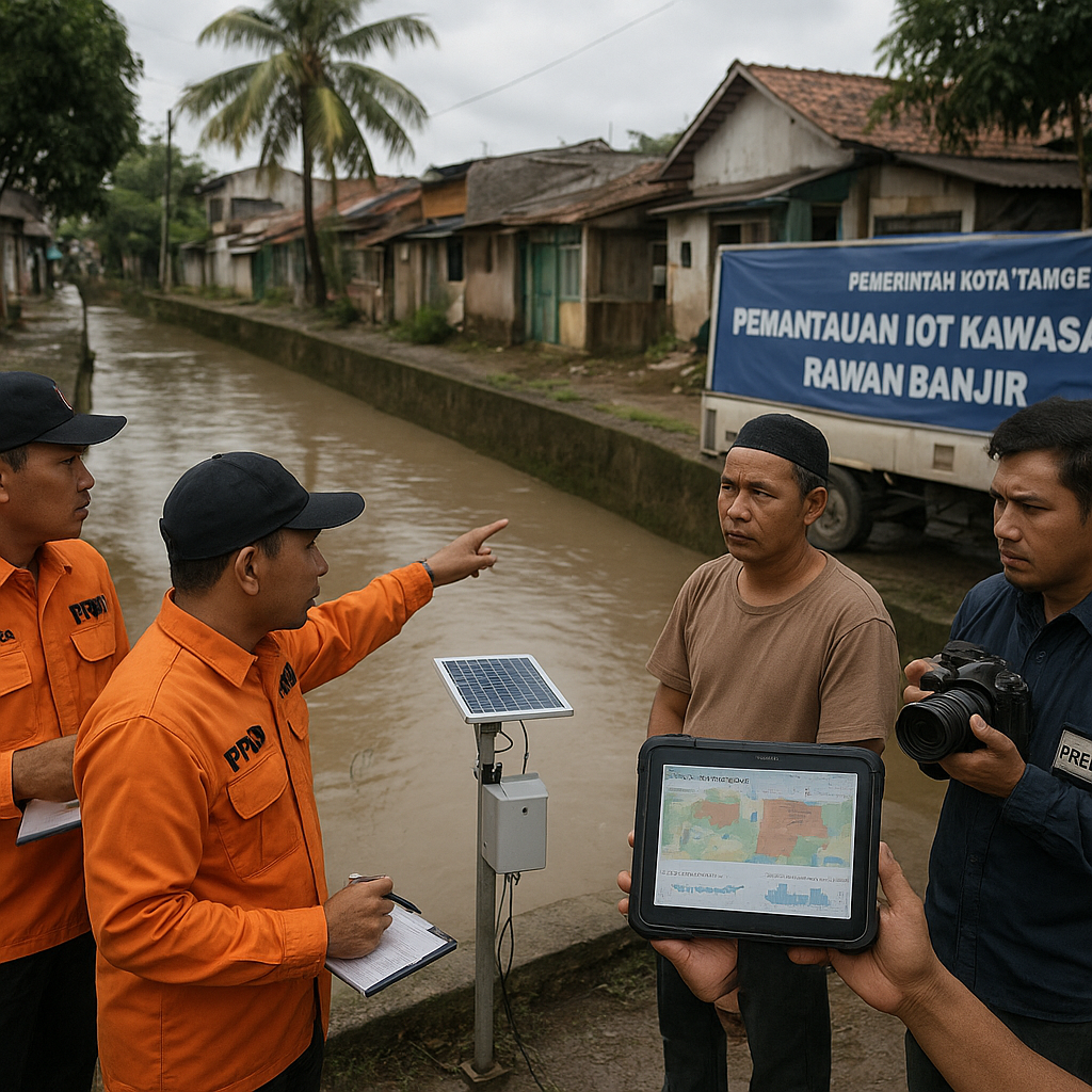Pemerintah Kota Tangerang Perketat Pengawasan Kawasan Rawan Banjir dengan Sistem IoT