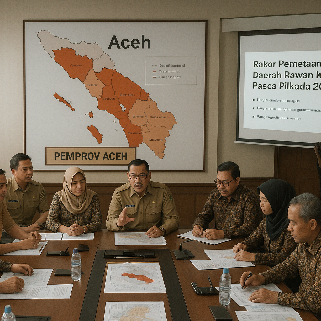 Pemprov Aceh Gelar Rakor Pemetaan Daerah Rawan Konflik Pasca Pilkada 2026