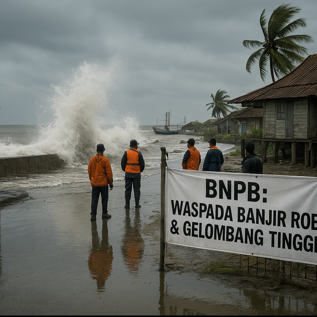 BNPB: Waspadai Potensi Banjir Rob dan Gelombang Tinggi di Pesisir Jawa Bagian Utara