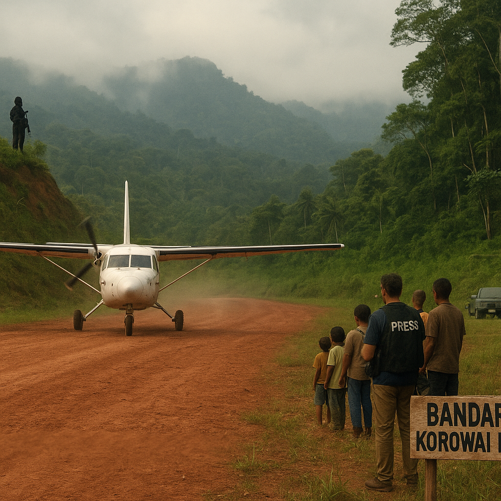 TPN OPM Ancam Tembak Seluruh Pesawat yang Menuju Korowai, Boven Digoel