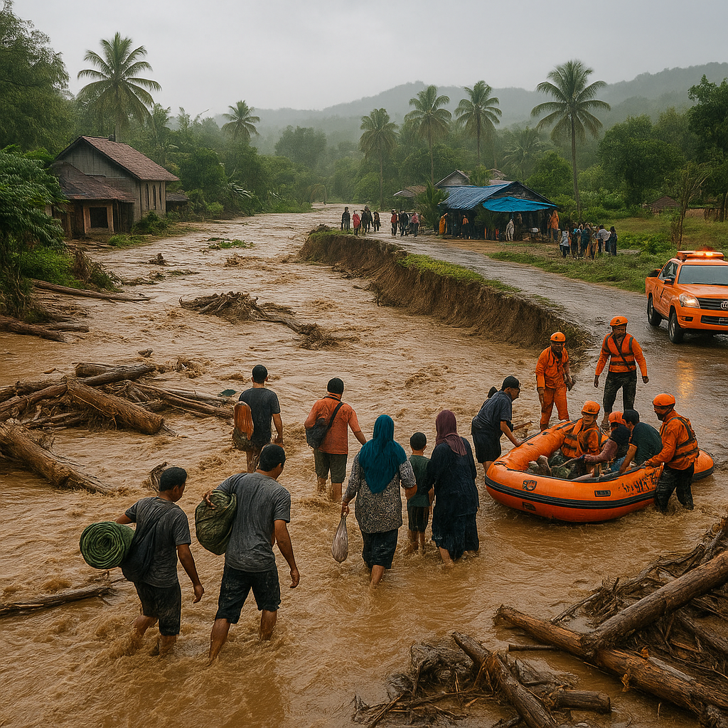 Bencana Banjir Bandang Landa Sejumlah Desa di Luwu Utara, Sulawesi Selatan