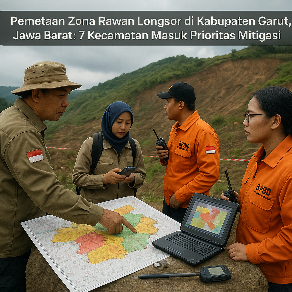 Pemetaan Zona Rawan Longsor di Kabupaten Garut, Jawa Barat: 7 Kecamatan Masuk Prioritas Mitigasi