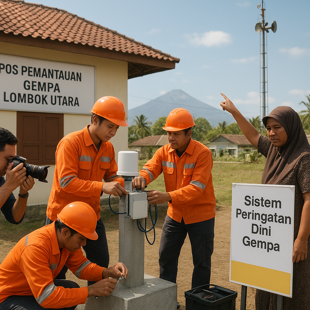 Penguatan Sistem Peringatan Dini Bencana Gempa di Kabupaten Lombok Utara, NTB