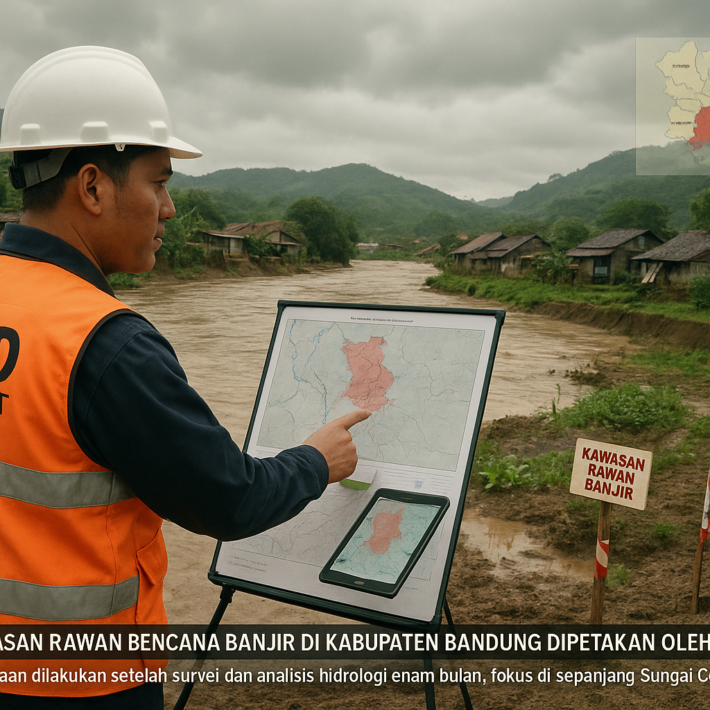 Kawasan Rawan Bencana Banjir di Kabupaten Bandung Dipetakan oleh BPBD Jawa Barat