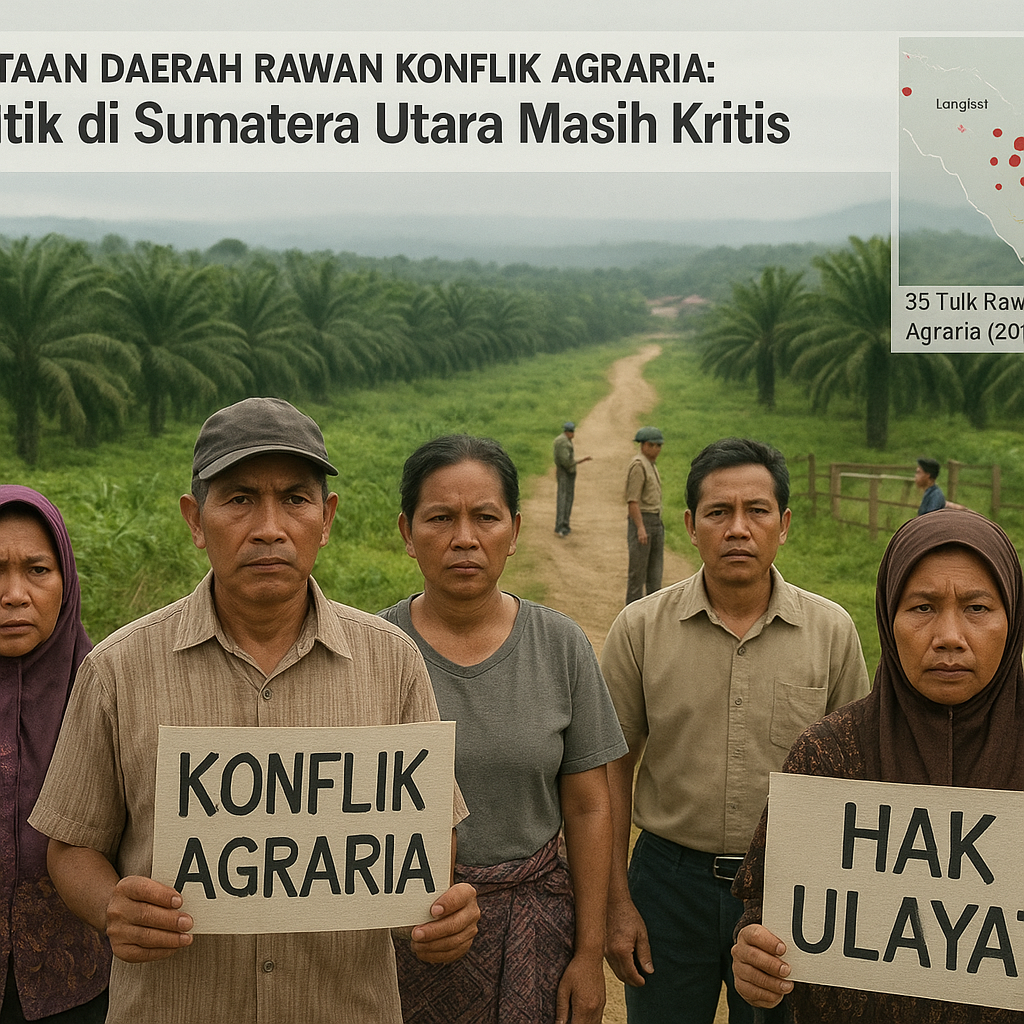 Pemetaan Daerah Rawan Konflik Agraria: 35 Titik di Sumatera Utara Masih Kritis