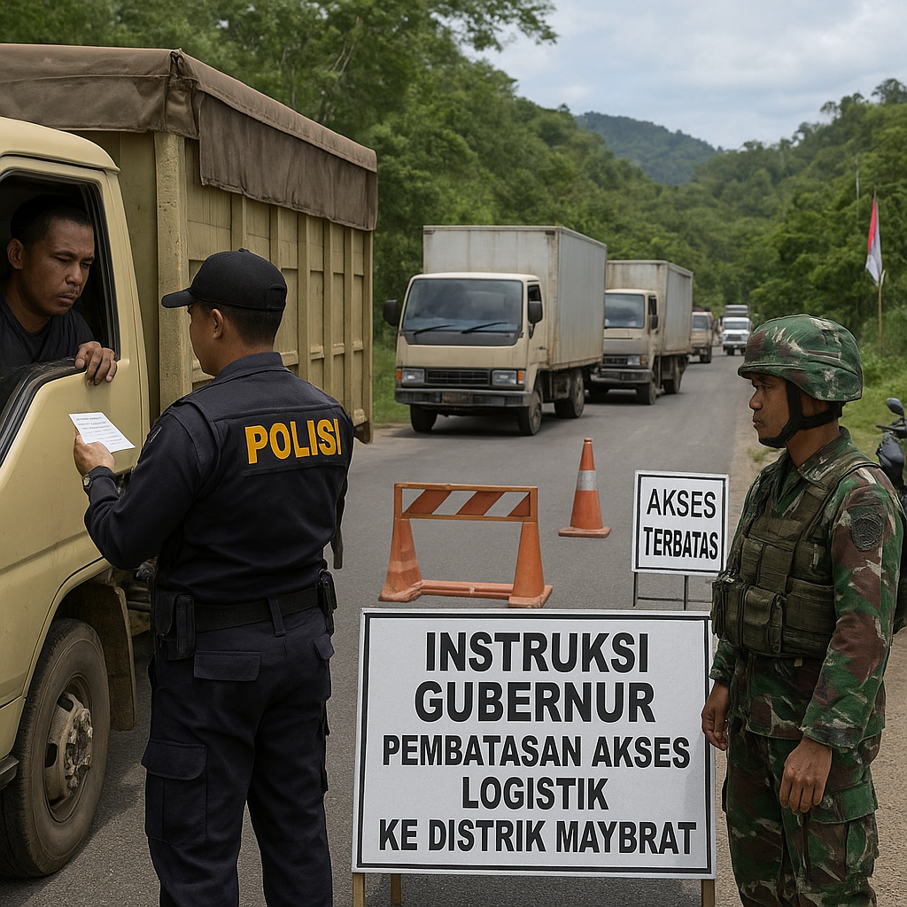 Kebijakan Darurat Daerah: Papua Barat Perketat Akses Logistik ke Distrik Maybrat