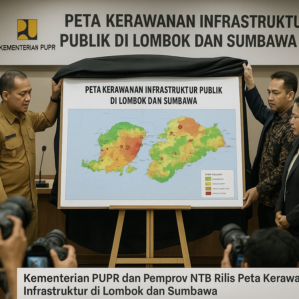 Kementerian PUPR dan Pemprov NTB Rilis Peta Kerawanan Infrastruktur di Lombok dan Sumbawa untuk Mitigasi Gempa Susulan