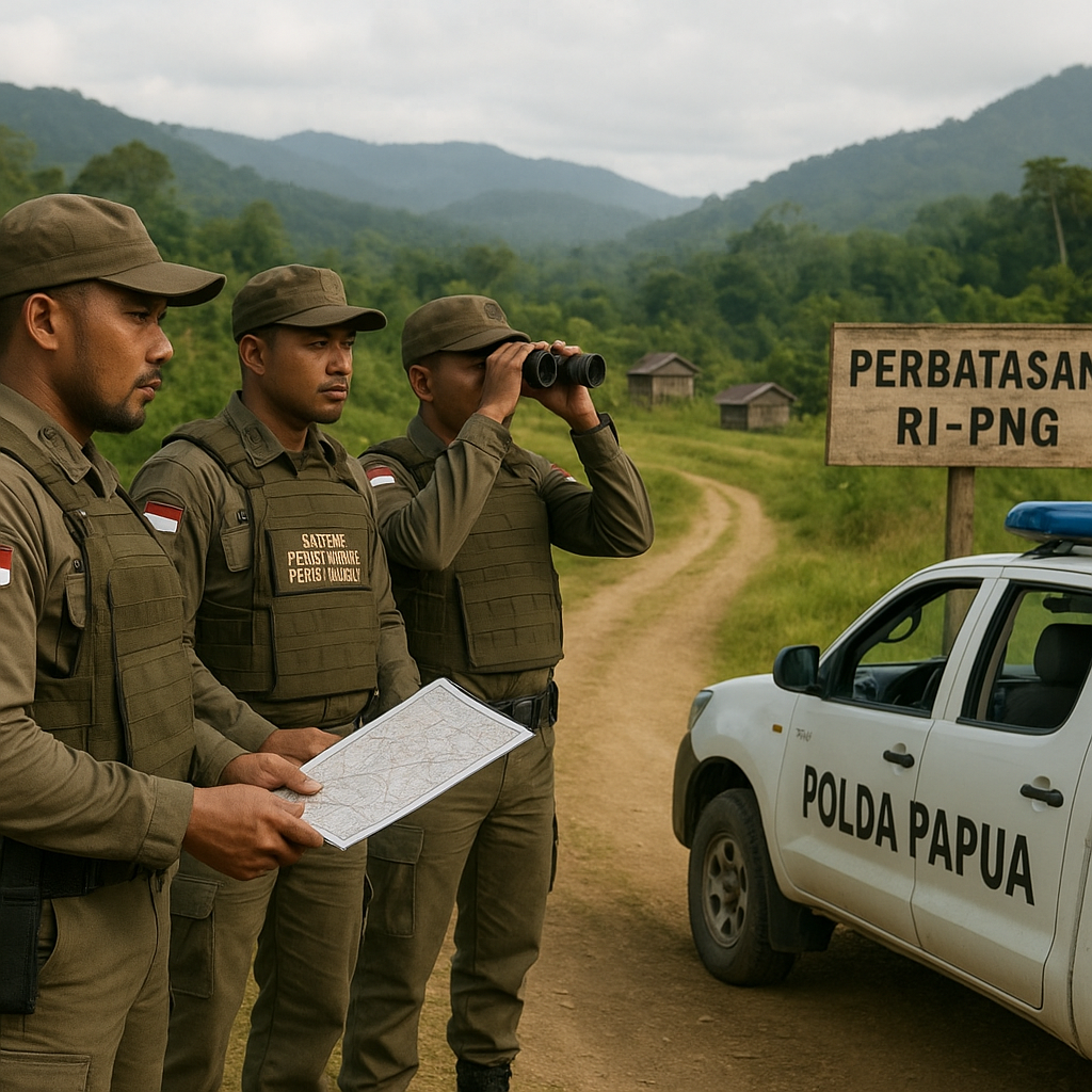 Polda Papua Membentuk Satgas Pengamanan di 3 Distrik Dekat Perbatasan RI-PNG yang Rawan Konflik Horizontal