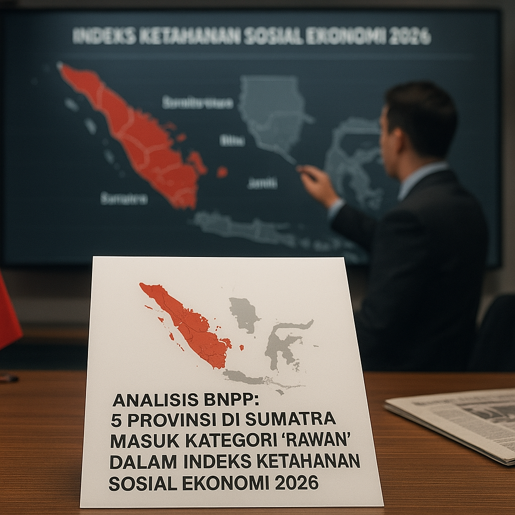 Analisis BNPP: 5 Provinsi di Sumatra Masuk Kategori 'Rawan' dalam Indeks Ketahanan Sosial Ekonomi 2026