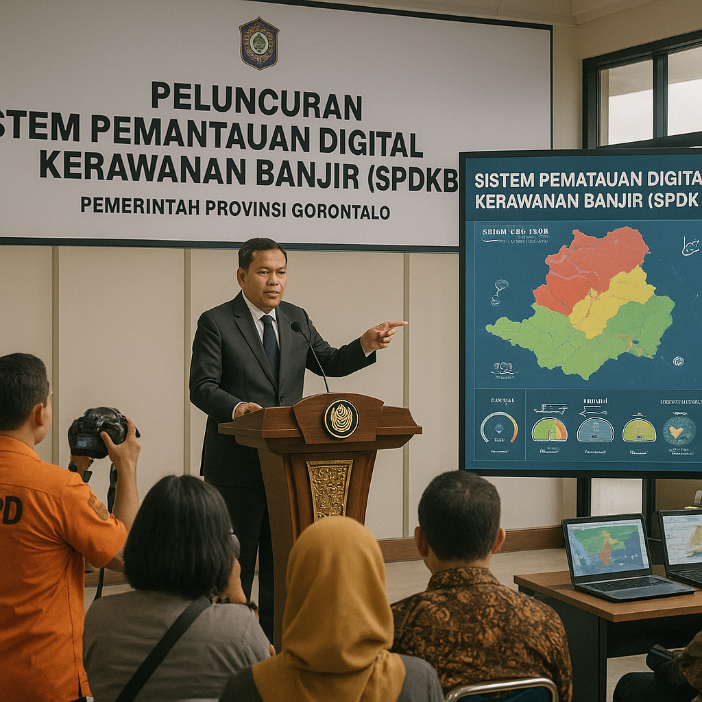 Pemerintah Provinsi Gorontalo Luncurkan Sistem Pemantauan Digital untuk Kerawanan Banjir di 3 Daerah Aliran Sungai