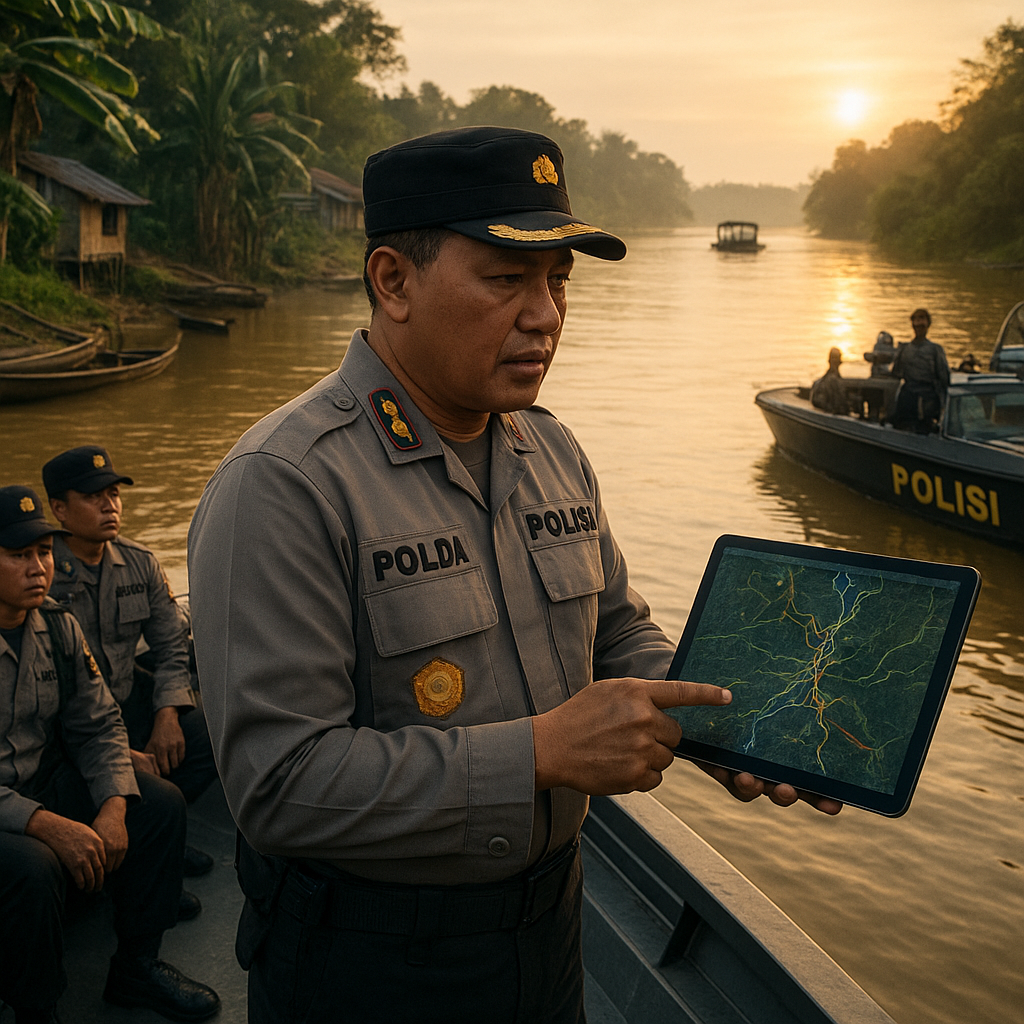 Kapolda Kalimantan Barat Instruksikan Patroli Rutin di 10 Jalur Sungai Rentan Aksi Ilegal