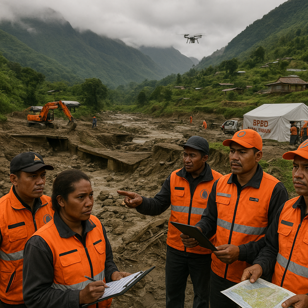 BPBD Pantau Pemulihan Pascabencana Banjir Bandang di Pegunungan Jayawijaya, Papua