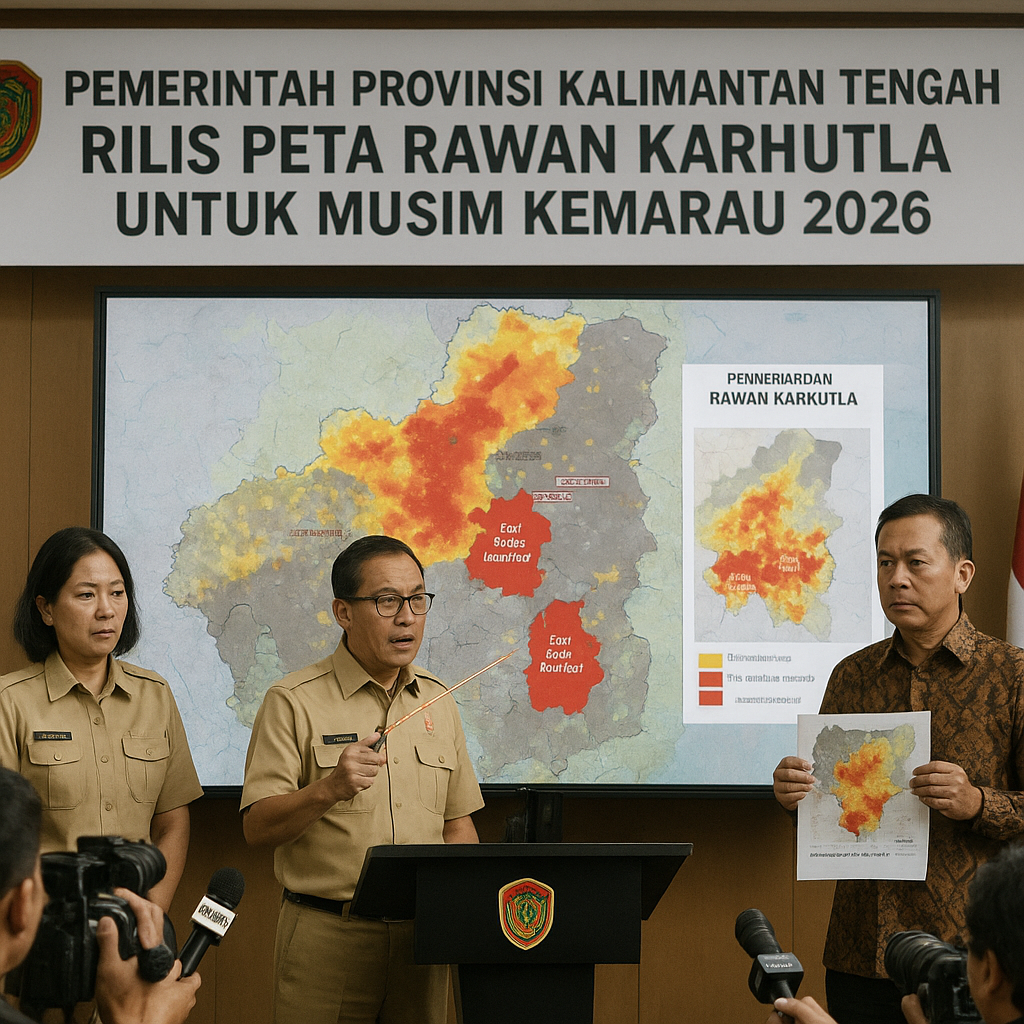 Pemerintah Provinsi Kalimantan Tengah Rilis Peta Rawan Karhutla untuk Musim Kemarau 2026