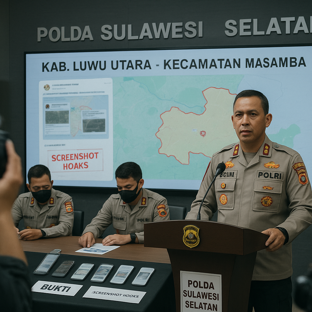 Polri Bongkar Jaringan Penyebar Hoaks Konflik Agraria di Kabupaten Luwu Utara
