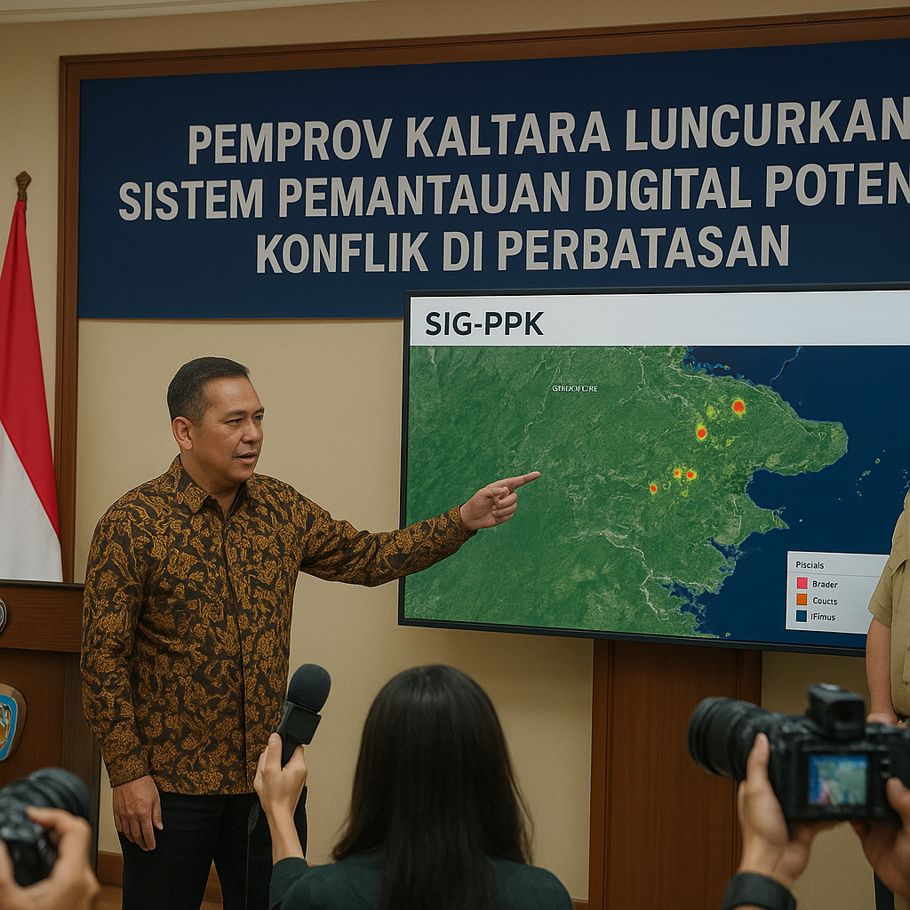 Pemprov Kaltara Luncurkan Sistem Pemantauan Digital Potensi Konflik di Perbatasan Malaysia